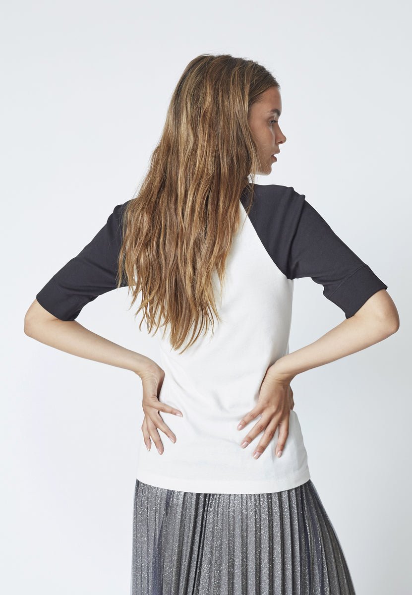 GrannyCC Block SS Tee - OffWhite - Black - Co'couture