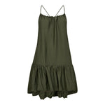 HeraCC Balloon Halter Dress - Army - Co'couture
