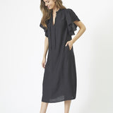 HeraCC SS Frill Dress - Black - Co'couture