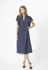 HeraCC SS Frill Dress - Ink