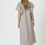 HeraCC SS Frill Dress - Walnut - Co'couture