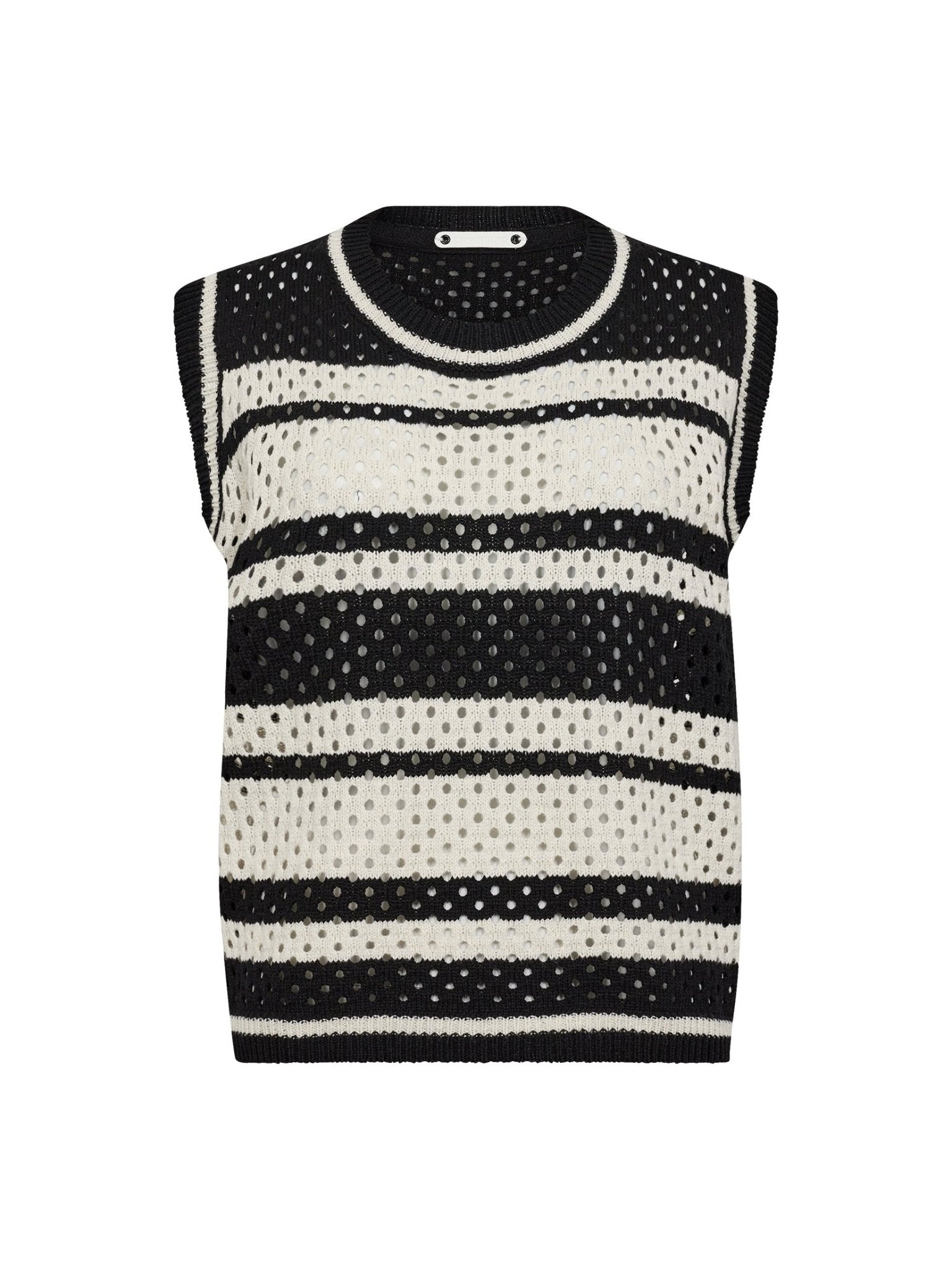 HoopaCC Knit Top - OffWhite - Black - Co'couture