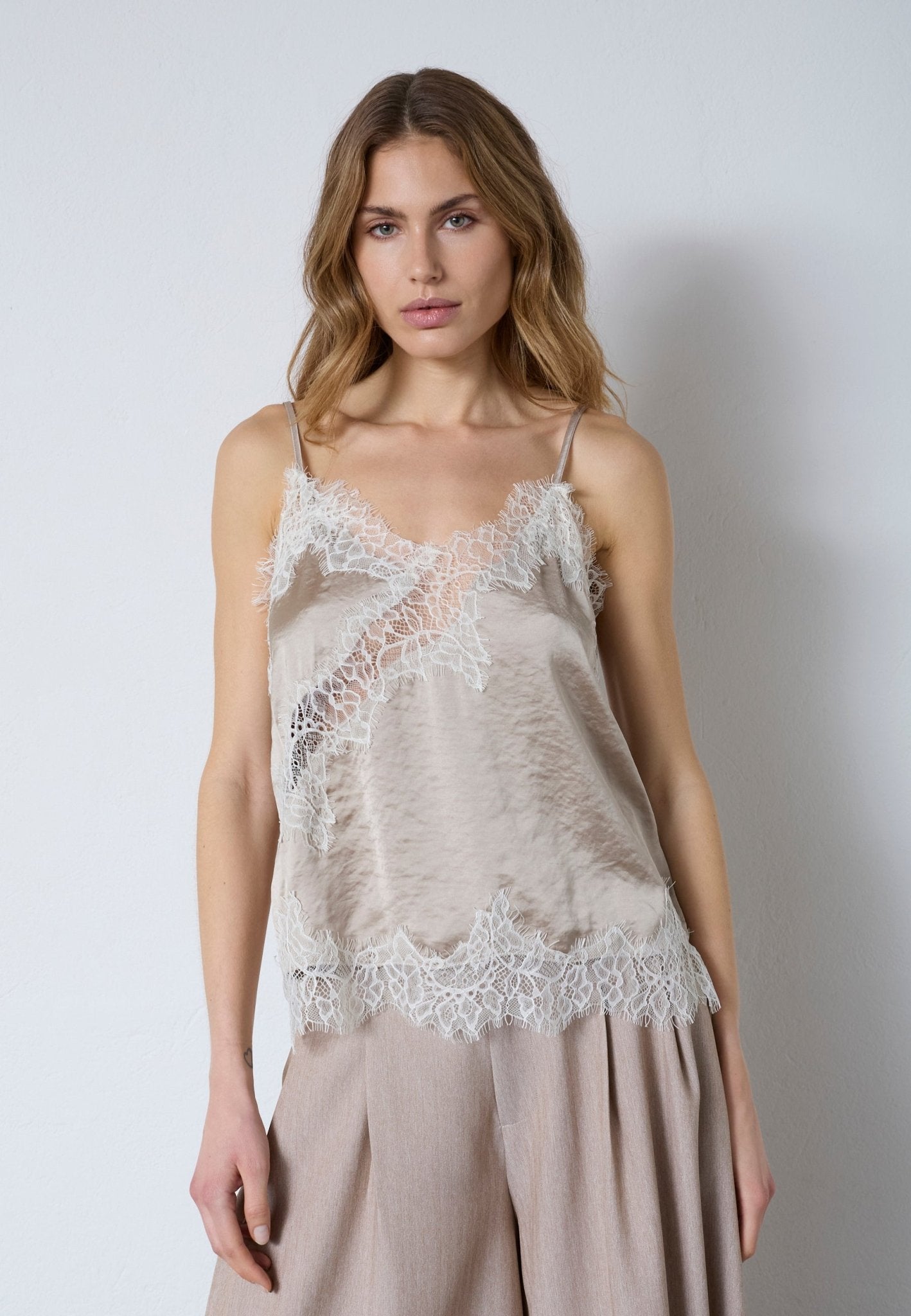 IdunCC Lace Top - Bisquit - Co'couture