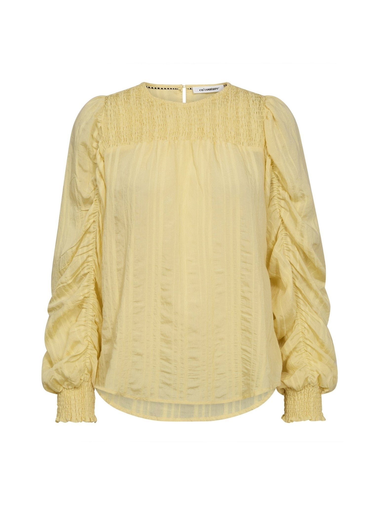 KesiCC Drape Sleeve Blouse - PaleYellow - Co'couture