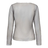 KrystalCC Net Blouse - Silver - Co'couture
