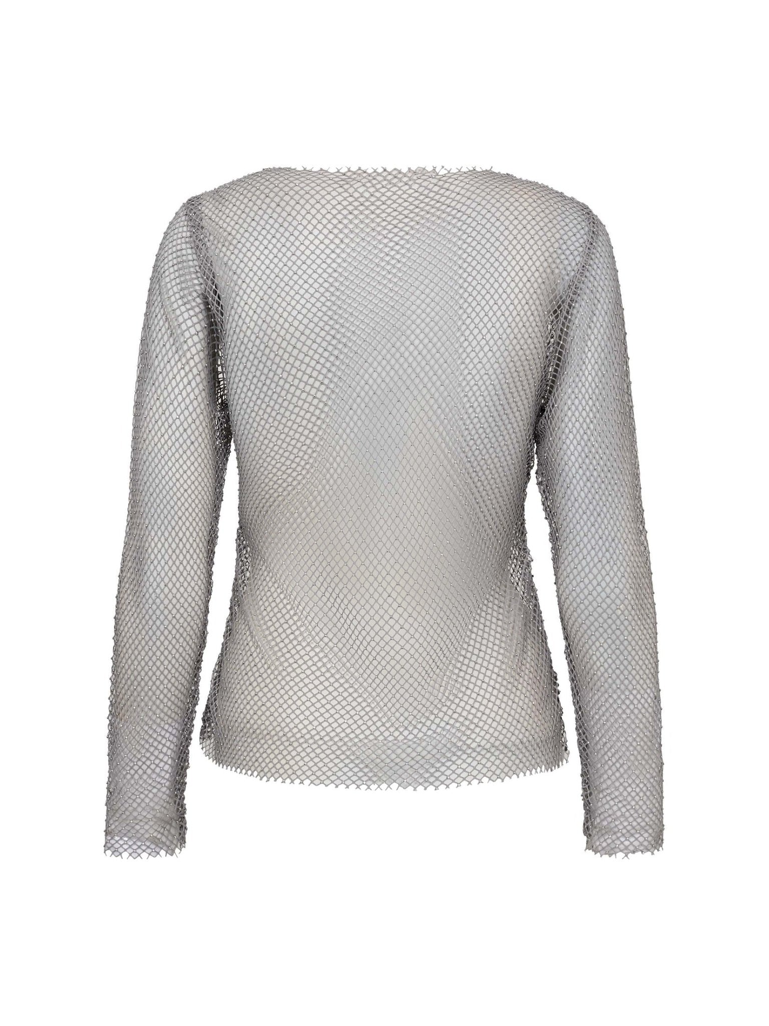KrystalCC Net Blouse - Silver - Co'couture