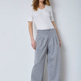 LanceCC Pleat Sweatpant - Grey Melange - Co'couture
