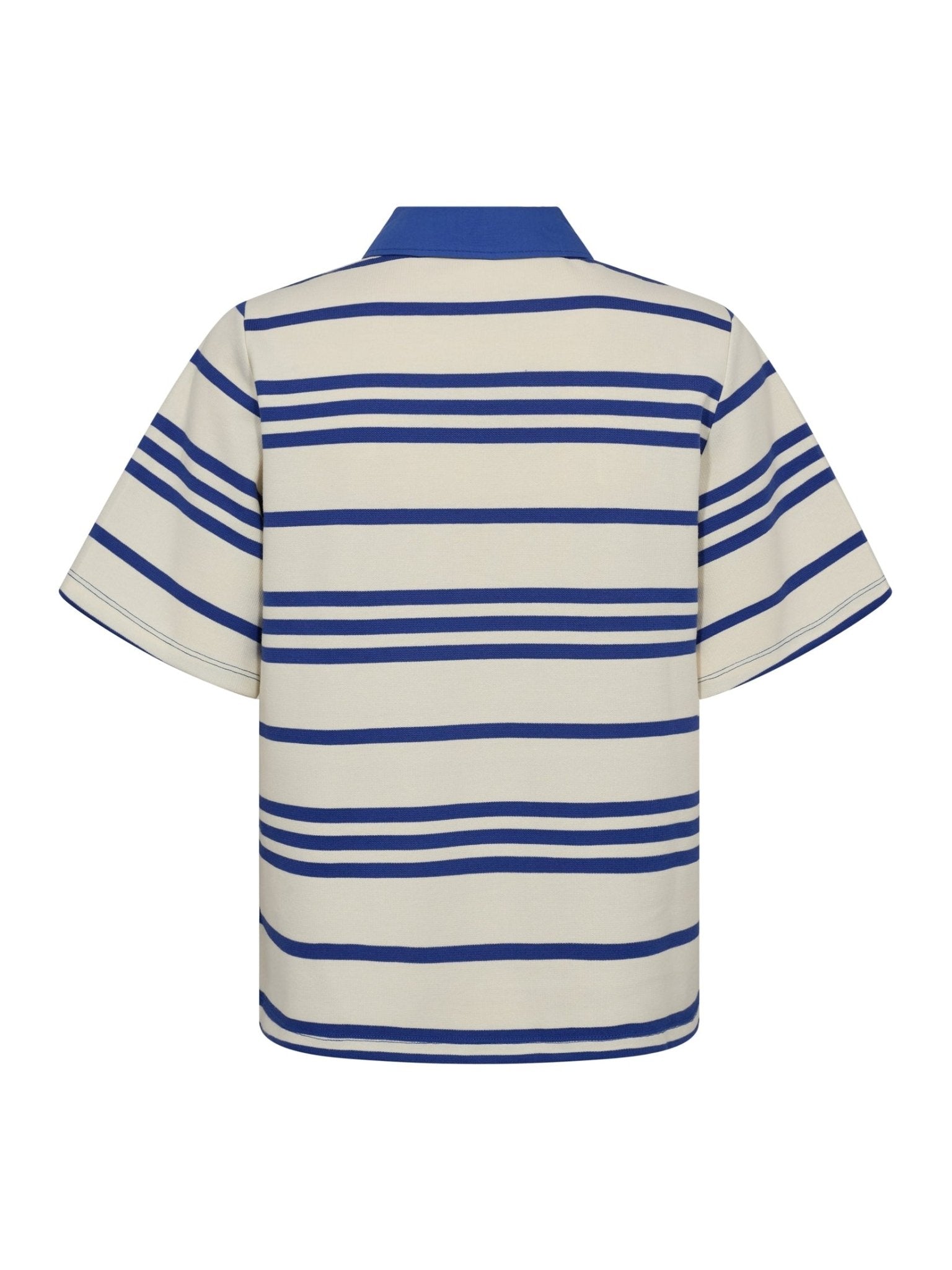 LennonCC Stripe Polo Tee - New Blue - Co'couture