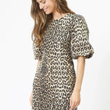 LeoCC Crop Puff Dress - Khaki - Co'couture