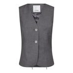 LiamCC Curve Vest - Mid Grey - Co'couture