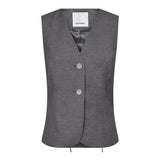 LiamCC Curve Vest - Mid Grey - Co'couture