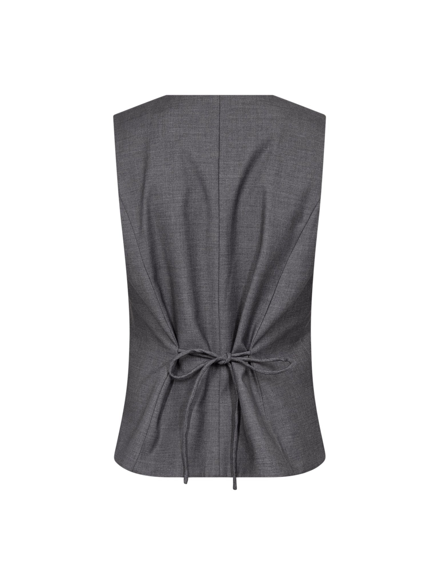 LiamCC Curve Vest - Mid Grey - Co'couture