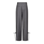 LiamCC String Pleat Pant - Mid Grey - Co'couture