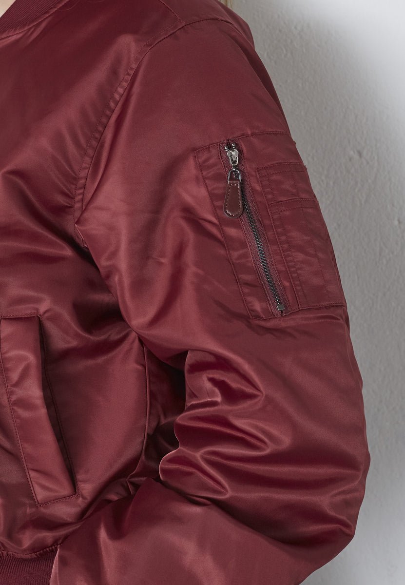 LibbyCC Bomber Jacket - Winered - Co'couture