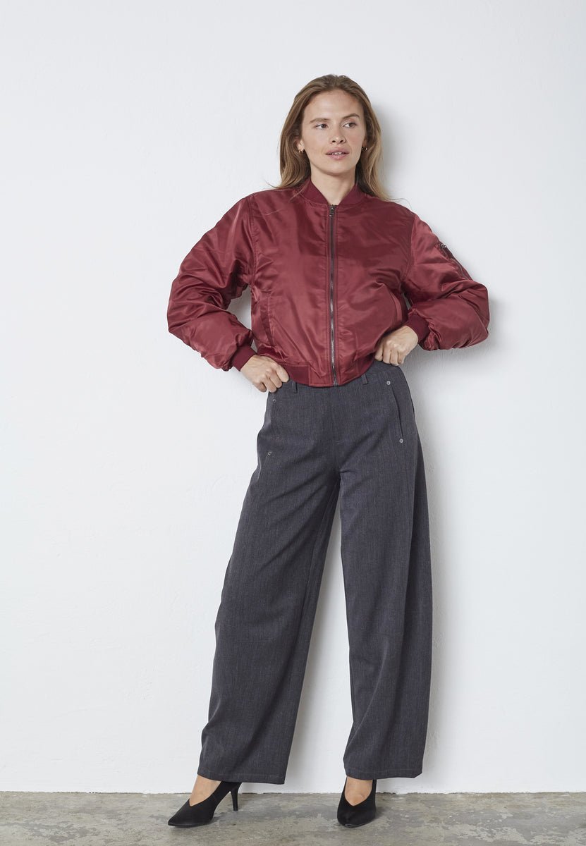 LibbyCC Bomber Jacket - Winered - Co'couture