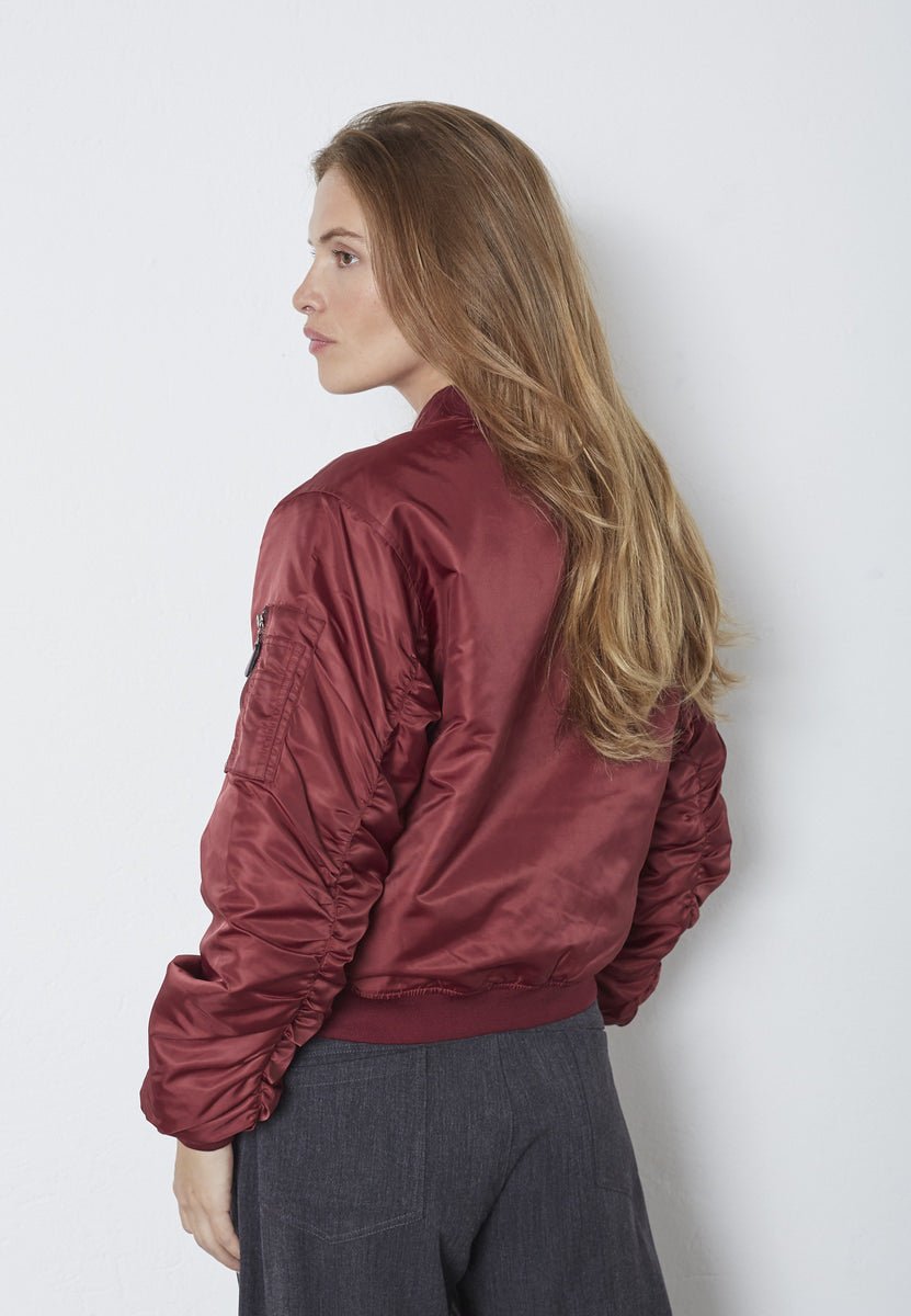 LibbyCC Bomber Jacket - Winered - Co'couture