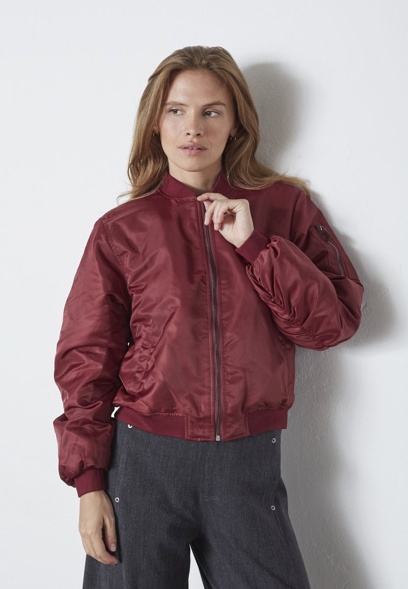 LibbyCC Bomber Jacket - Winered - Co'couture