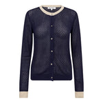 LueCC Pointelle Cardigan - Navy - Co'couture