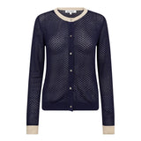 LueCC Pointelle Cardigan - Navy - Co'couture