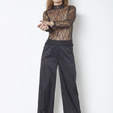 MercyCC Mesh Turtleneck - Black - Co'couture