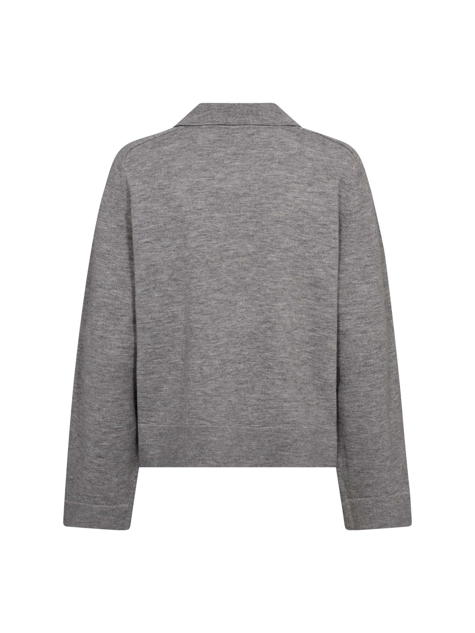 MilaCC Polo Knit - Grey Melange - Co'couture