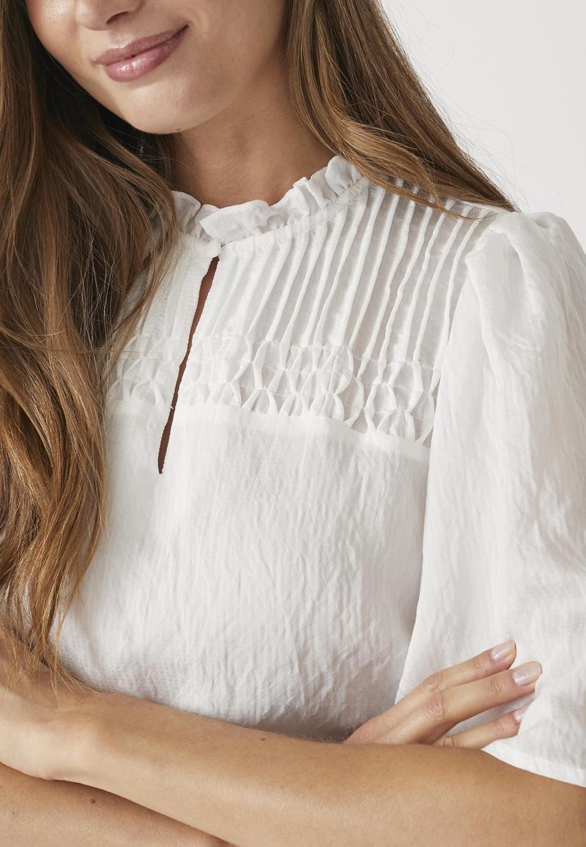 MollyCC Pintuck Flow Blouse - Off white - Co'couture
