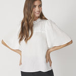 MollyCC Pintuck Flow Blouse - Off white - Co'couture