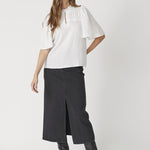 MollyCC Pintuck Flow Blouse - Off white - Co'couture
