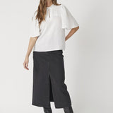 MollyCC Pintuck Flow Blouse - Off white - Co'couture