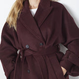 New ClaraCC Raglan Coat - Winered - Co'couture