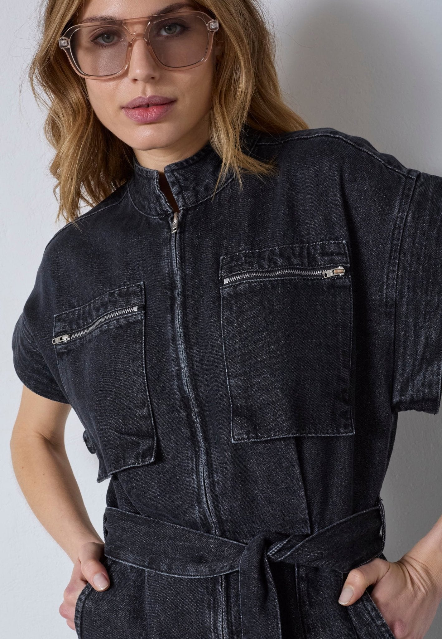 PancyCC Zip Jumpsuit - Black - Co'couture