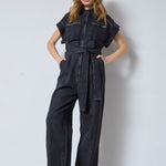 PancyCC Zip Jumpsuit - Black - Co'couture