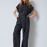 PancyCC Zip Jumpsuit - Black - Co'couture