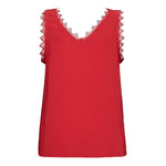 PerinCC Lace Singlet - Red - Co'couture
