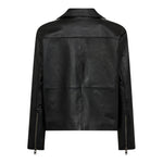 PhoebeCC Leather Race Jacket - Black - Co'couture