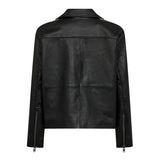PhoebeCC Leather Race Jacket - Black - Co'couture