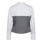 PollyCC Corsage Mix Shirt - White - Co'couture