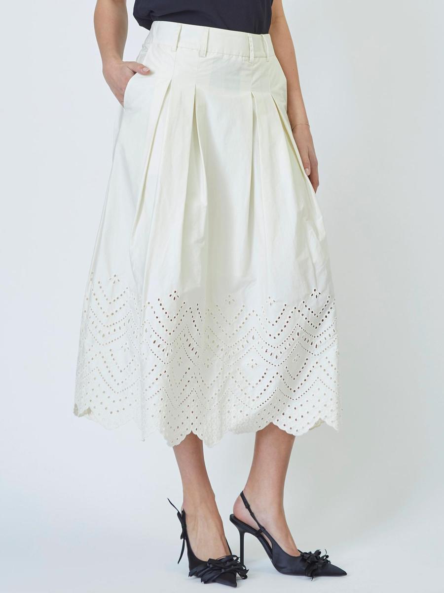 PoppyCC Anglaise Skirt - Bone - Co'couture