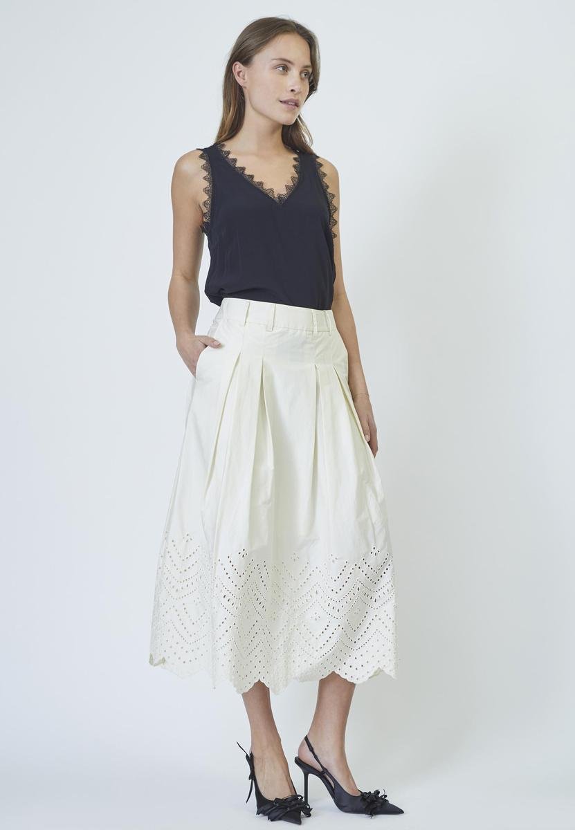PoppyCC Anglaise Skirt - Bone - Co'couture
