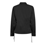 PoppyCC Eyelet Tie Shirt - Black - Co'couture
