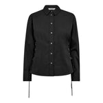 PoppyCC Eyelet Tie Shirt - Black - Co'couture