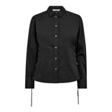 PoppyCC Eyelet Tie Shirt - Black - Co'couture