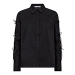 PoppyCC Tie Sleeve Shirt - Black - Co'couture