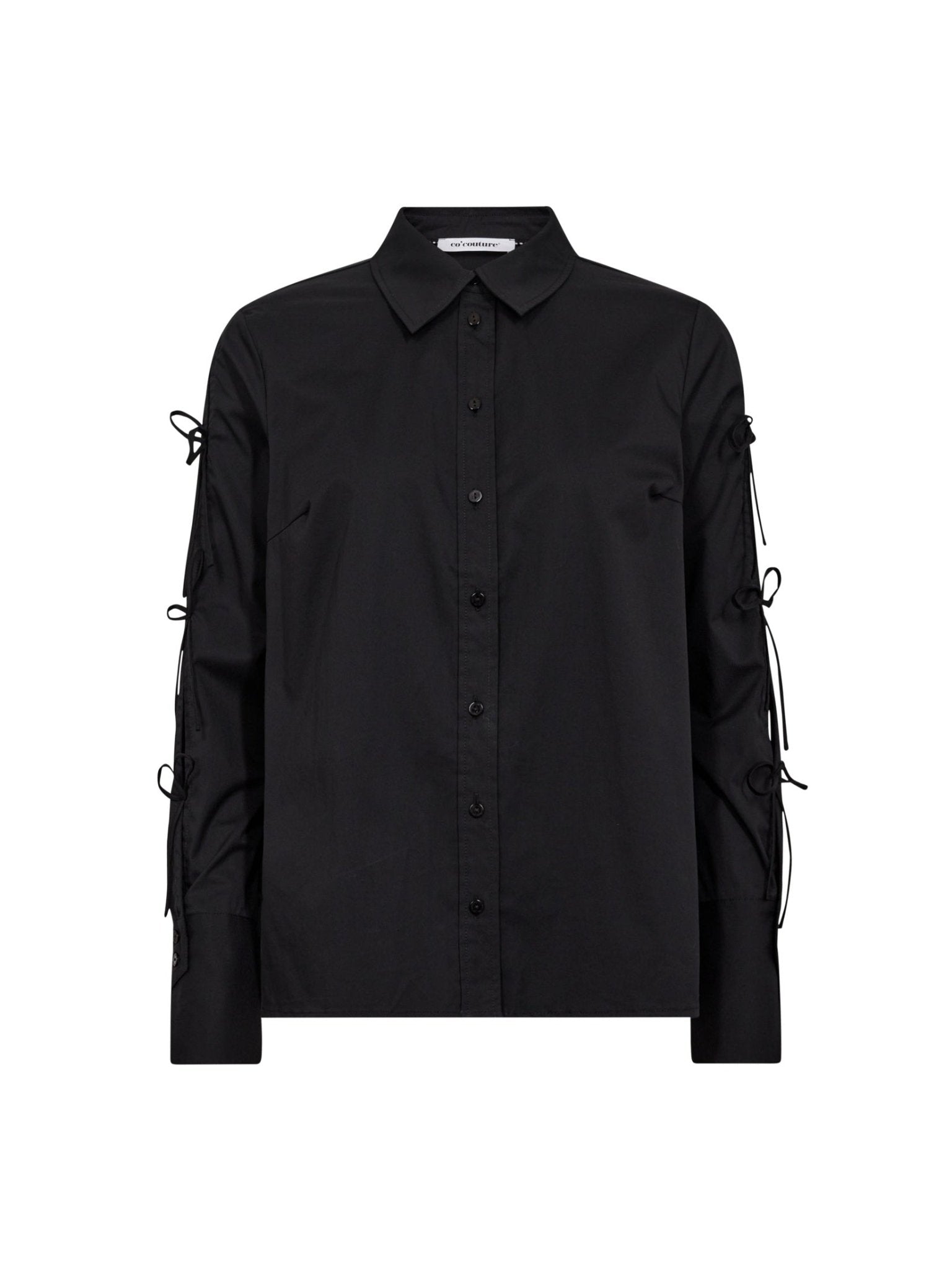 PoppyCC Tie Sleeve Shirt - Black - Co'couture