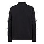 PoppyCC Tie Sleeve Shirt - Black - Co'couture