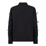 PoppyCC Tie Sleeve Shirt - Black - Co'couture