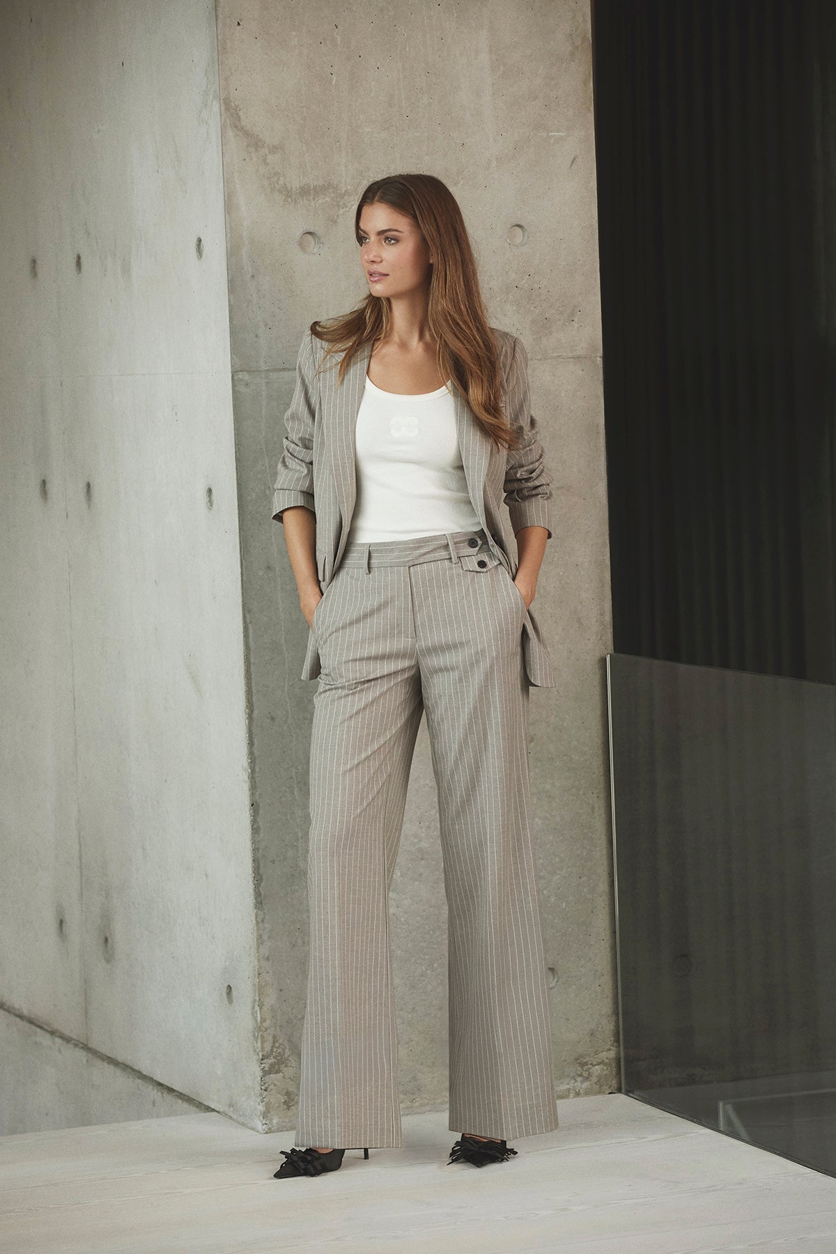 QuinCC Pin Pant - Mink - Co'couture