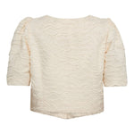 RachelCC Crop Tie SS Shirt - Bone - Co'couture