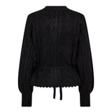 RowCC Cable Tie Cardigan - Black - Co'couture