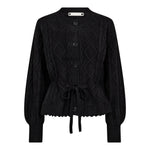 RowCC Cable Tie Cardigan - Black - Co'couture